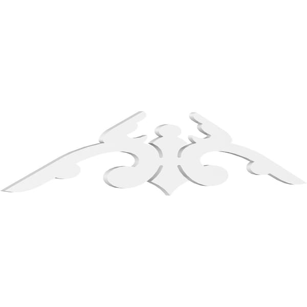Ekena Millwork Pitch Milton Architectural Grade PVC Gable Pediment, 72"W x 15"H x 1"P (5/12) GPP072X015X100MIL - main